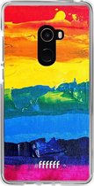 Xiaomi Mi Mix 2 Hoesje Transparant TPU Case - Rainbow Canvas #ffffff