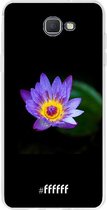 Samsung Galaxy J5 Prime (2017) Hoesje Transparant TPU Case - Purple Flower in the Dark #ffffff