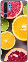 Huawei P30 Pro Hoesje Transparant TPU Case - Citrus Fruit #ffffff