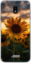 Samsung Galaxy J7 (2018) Hoesje Transparant TPU Case - Sunset Sunflower #ffffff
