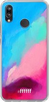 Huawei P20 Lite (2018) Hoesje Transparant TPU Case - Abstract Hues #ffffff