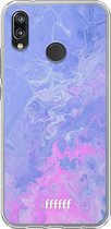 Huawei P20 Lite (2018) Hoesje Transparant TPU Case - Purple and Pink Water #ffffff