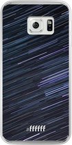 Samsung Galaxy S6 Edge Hoesje Transparant TPU Case - Moving Stars #ffffff