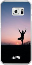 Samsung Galaxy S6 Edge Hoesje Transparant TPU Case - Vriksasana #ffffff