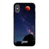 iPhone X Hoesje TPU Case - Full Moon #ffffff