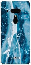 HTC U12+ Hoesje Transparant TPU Case - Cracked Ice #ffffff