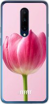 OnePlus 7 Pro Hoesje Transparant TPU Case - Pink Tulip #ffffff