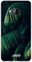 6F hoesje - geschikt voor HTC U Play -  Transparant TPU Case - Palm Leaves Dark #ffffff