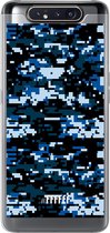 Samsung Galaxy A80 Hoesje Transparant TPU Case - Navy Camouflage #ffffff