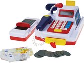 Speelgoed kassa met rekenmachine 9 x 9 x 7 cm voor kinderen - Met licht en geluid - Rekenen leren/oefenen - Speelkassa met pinpas - Winkeltje spelen kinderspeelgoed
