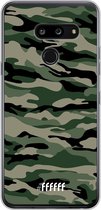 LG G8 ThinQ Hoesje Transparant TPU Case - Woodland Camouflage #ffffff