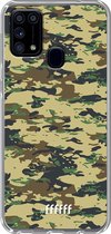 Samsung Galaxy M31 Hoesje Transparant TPU Case - Desert Camouflage #ffffff