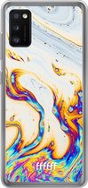 Samsung Galaxy A41 Hoesje Transparant TPU Case - Bubble Texture #ffffff