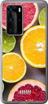 Huawei P40 Pro Hoesje Transparant TPU Case - Citrus Fruit #ffffff