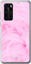 Huawei P40 Hoesje Transparant TPU Case - Cotton Candy #ffffff