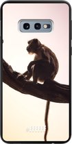 Samsung Galaxy S10e Hoesje TPU Case - Macaque #ffffff