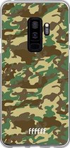 Samsung Galaxy S9 Plus Hoesje Transparant TPU Case - Jungle Camouflage #ffffff