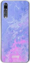 Huawei P20 Pro Hoesje Transparant TPU Case - Purple and Pink Water #ffffff