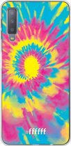 Samsung Galaxy A7 (2018) Hoesje Transparant TPU Case - Psychedelic Tie Dye #ffffff