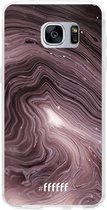 Samsung Galaxy S7 Hoesje Transparant TPU Case - Purple Marble #ffffff