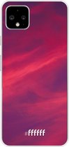 Google Pixel 4 XL Hoesje Transparant TPU Case - Red Skyline #ffffff