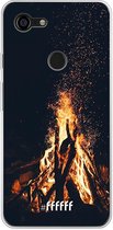 Google Pixel 3 XL Hoesje Transparant TPU Case - Bonfire #ffffff