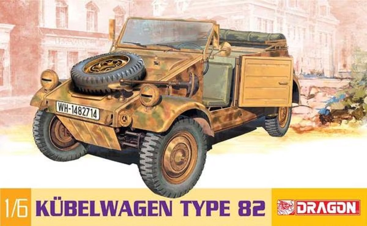 Dragon Modelbouwpakket Militaire voertuigen - 75003 Kubelwagen Type 82 Plastic - 1:6 - Modelbouw