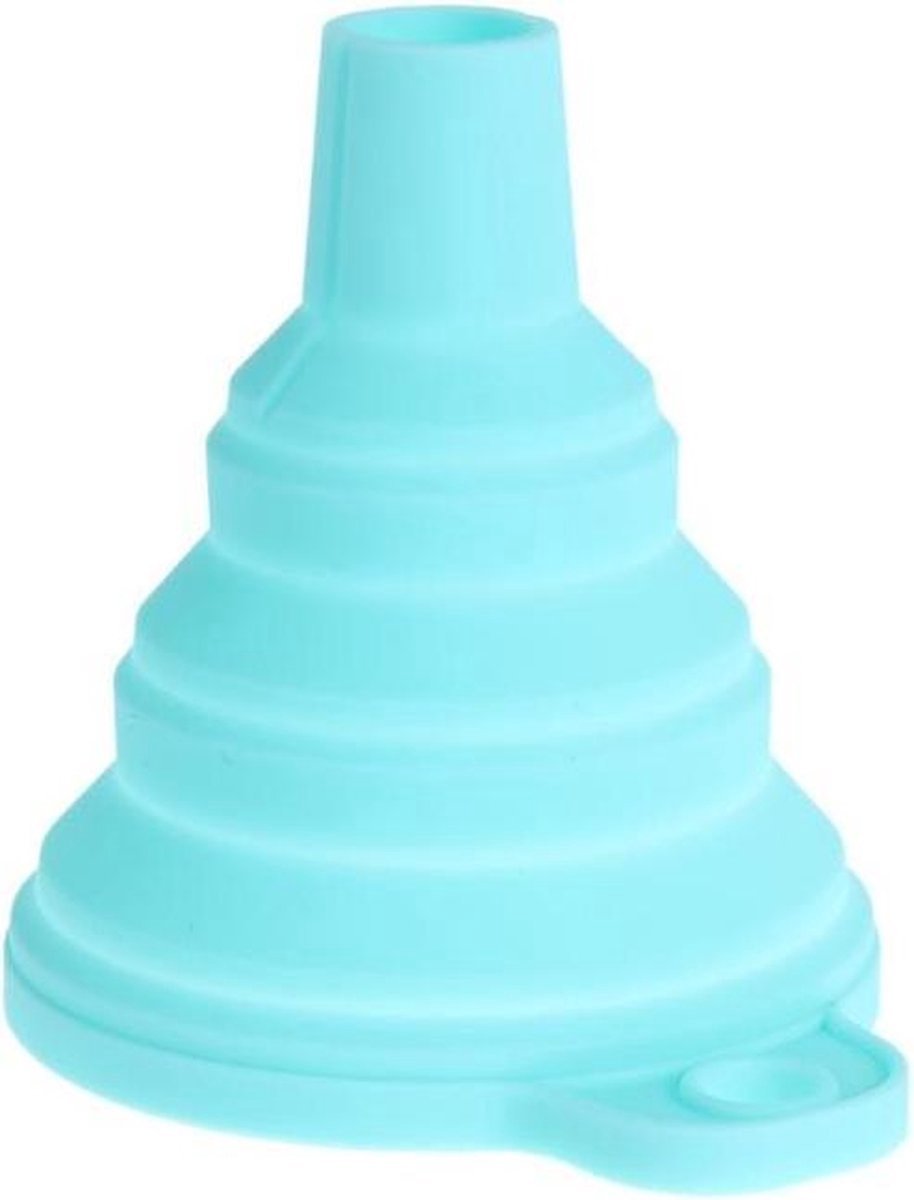 Finnacle - Opvouwbare siliconen trechter | keukentool | voor vloeistoffen | klein | Blauw