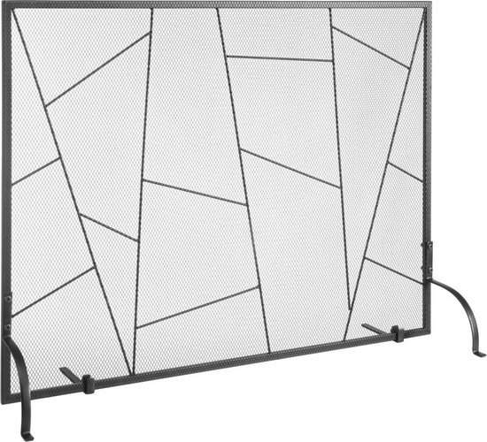 Monza raambescherming van smeedijzer voor open haard 60 x 40 cm