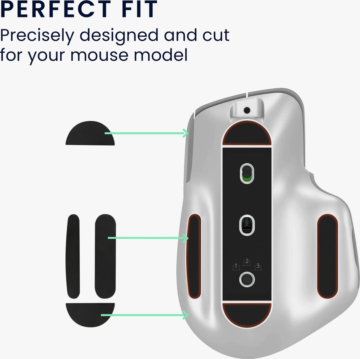 kwmobile gaming muis grip tape compatibel met Logitech MX Anywhere 2S muis - Antislip muistape grip - Muis grip tape in zwart kwmobile gaming muis grip tape compatibel met Logitech MX Anywhere 2S muis - Antislip muistape grip - Muis grip tape in zwart