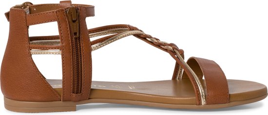 Tamaris dames sandalen met sleehak zwart - Maat 37