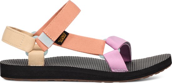 Teva ORIGINAL UNIVERSAL - Dames Sandalen - Zwart/Oranje/Roze - Maat 36