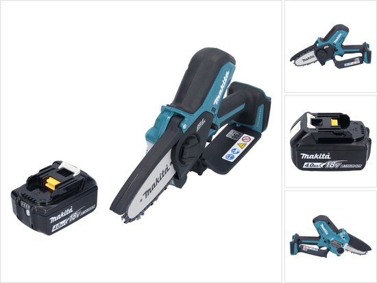 Makita DUC 101 M1 accu takkenschaar 18 V 10 cm borstelloos + 1x accu 4,0 Ah - zonder oplader