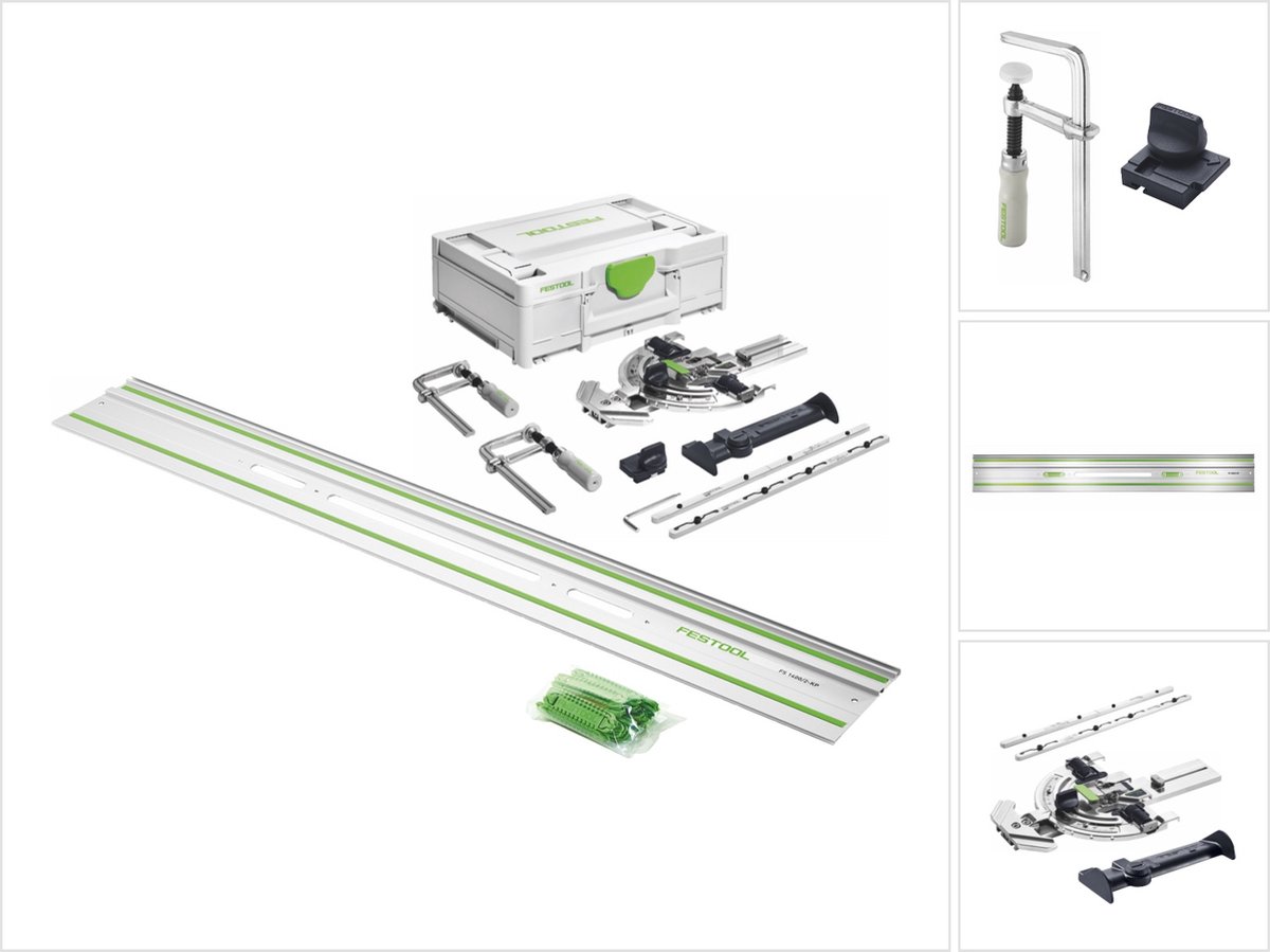 Festool SYS3 M 137 FS/2 accessoireset + FS 1400/2-KP geleiderail 1400 mm