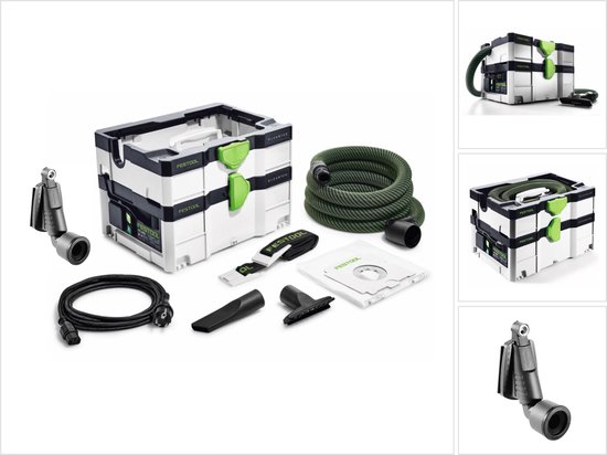 Foto: Festool ctl sys cleantec mobiele stofafzuiger 4 5l stofklasse l 575279 draagriem mondstukken afzuigslang