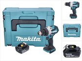 Makita DHP 489 G1J accu klopboormachine 18 V 73 Nm borstelloos + 1x oplaadbare accu 6.0 Ah + Makpac - zonder lader