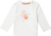 Noppies Girls Tee Caroline long sleeve Meisjes T-shirt - Whisper White - Maat 62