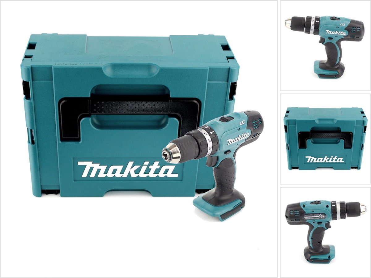 Makita DHP 453 ZJ accu klopboormachine 18V 42Nm in Makpac - zonder accu en lader
