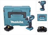 Makita DTD 152 A1J Accu-slagmoersleutel 18 V 165 Nm 1/4" + 1x oplaadbare accu 2.0 Ah + Makpac - zonder oplader