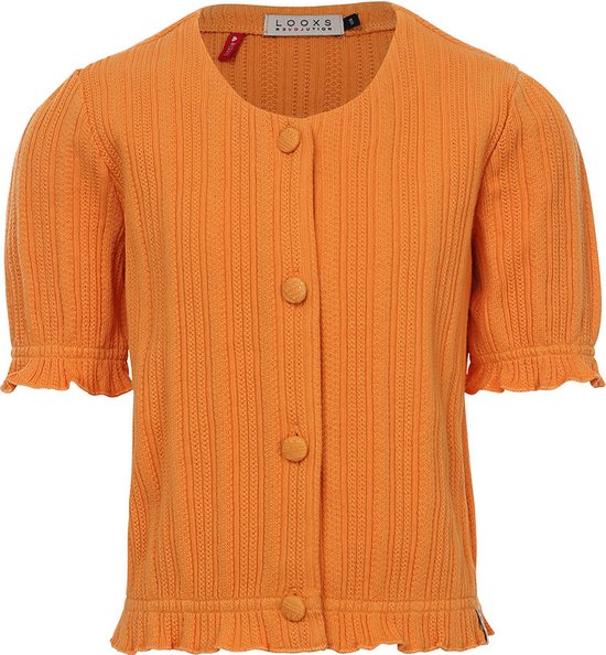 LOOXS Little 2411-7313-533 Meisjes Sweater/Vest - Oranje van 100% COTTON