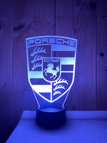 Lampe LED 3D voiture Porsche [Lampe de nuit]