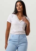 Liu Jo Jersey Jewel Neck T-shirt Tops & T-shirts Dames - Shirt - Wit - Maat XS