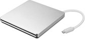 Lecteur DVD ordinateur portable - Lecteur DVD portable - 14,5 x 14 x 1,2 cm - 320 grammes - Argent