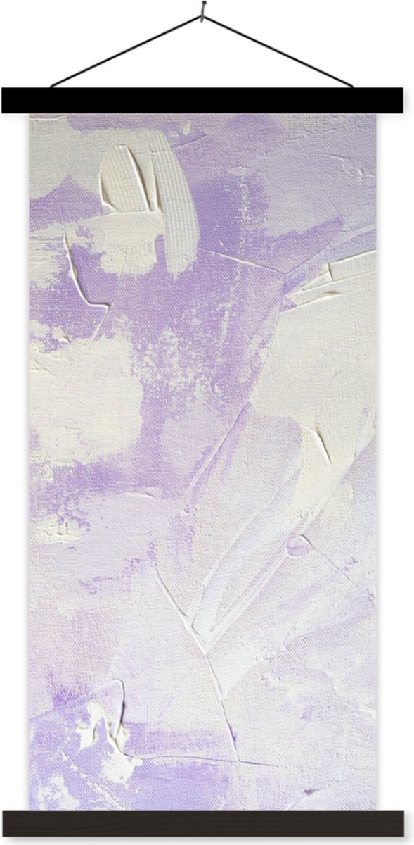 Posterhanger incl. Poster 40x80 cm - Schoolplaat - Abstract - Verf - Design - Textielposte