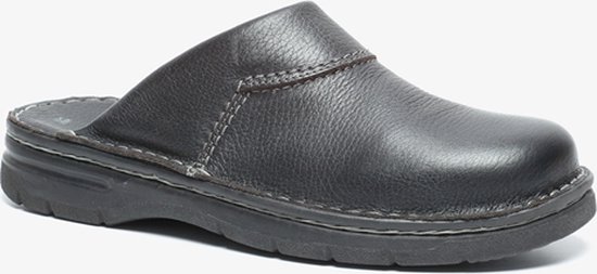 Hush Puppies leren heren pantoffels - Zwart - Sloffen - Maat 45