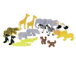 foto van Goki Wilde Dieren Hout, 20dlg