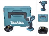 Makita DTD 152 F1J accu slagmoersleutel 18V 165Nm + 1x oplaadbare accu 3.0Ah + Makpac - zonder oplader