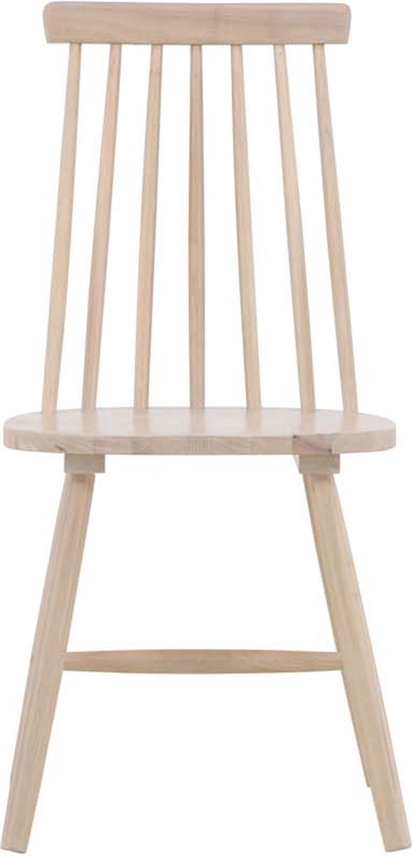 Lönneberga eetkamerstoel hout whitewash.