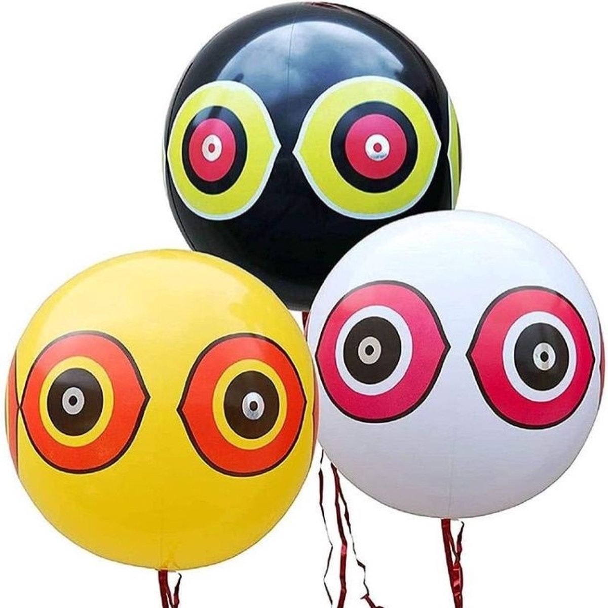 Vogel verjagende ballon Zwart