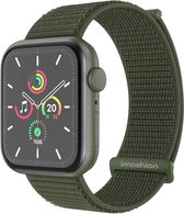 iMoshion Nylon⁺ bandje geschikt geschikt voor Apple Watch Series 1 / 2 / 3 / 4 / 5 / 6 / 7 / 8 / 9 / SE / Ultra (2) - 42 / 44 / 45 / 49 mm - Army Green